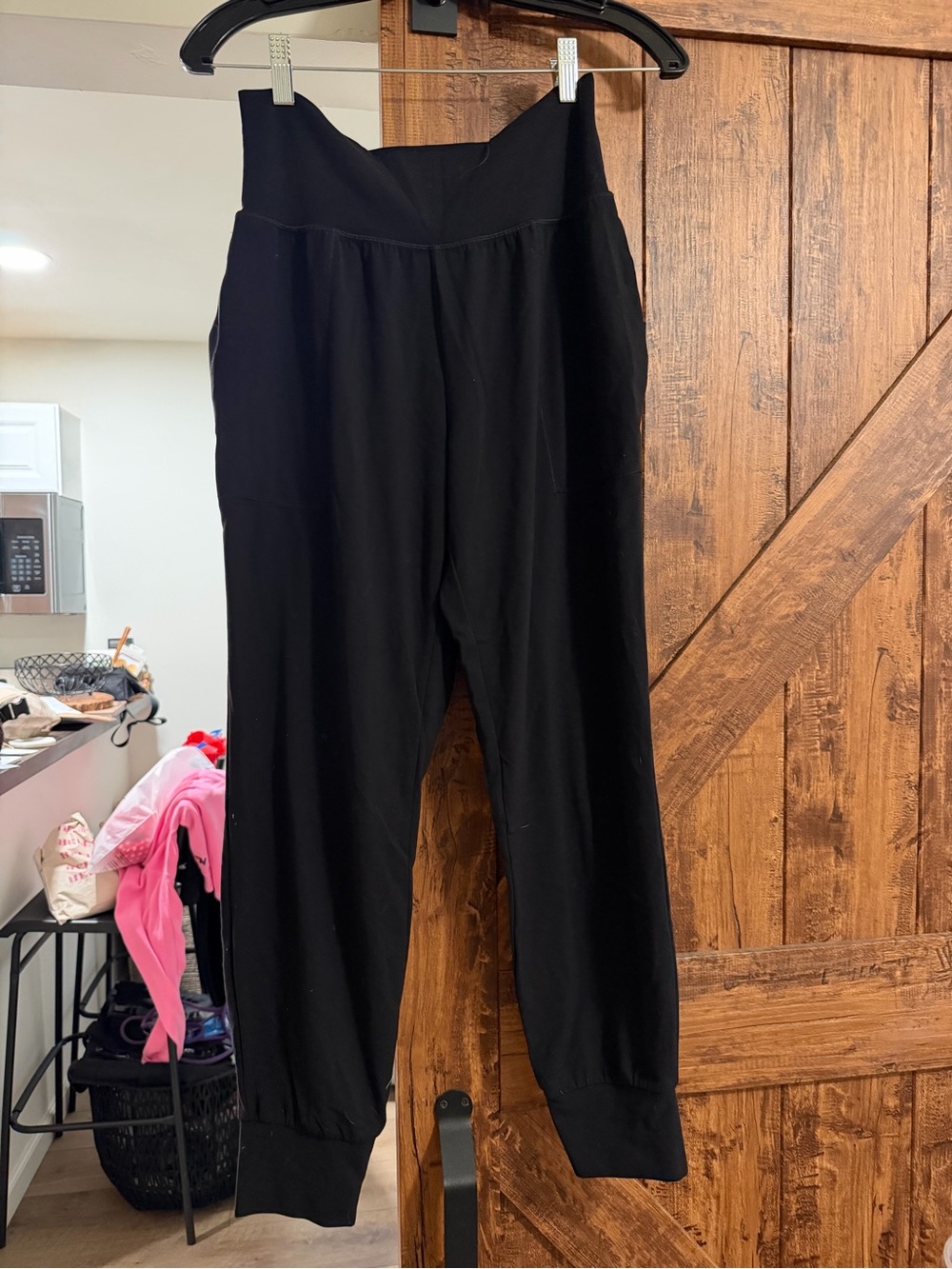 Athleta Black High-Waist Track Joggers